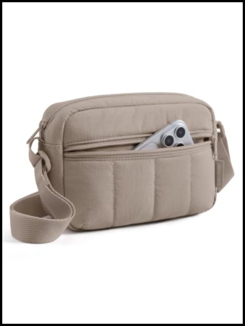 Mini Crossbody Bag with Pockets Water-Resistant Travel Purse